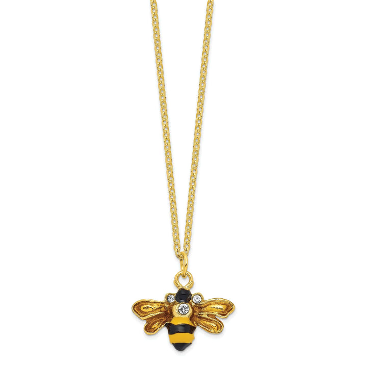 Luxury Giftware by Jere Pendants & Charms Bejeweled Pewter BUZZ Bumblebee Trinket Box Design