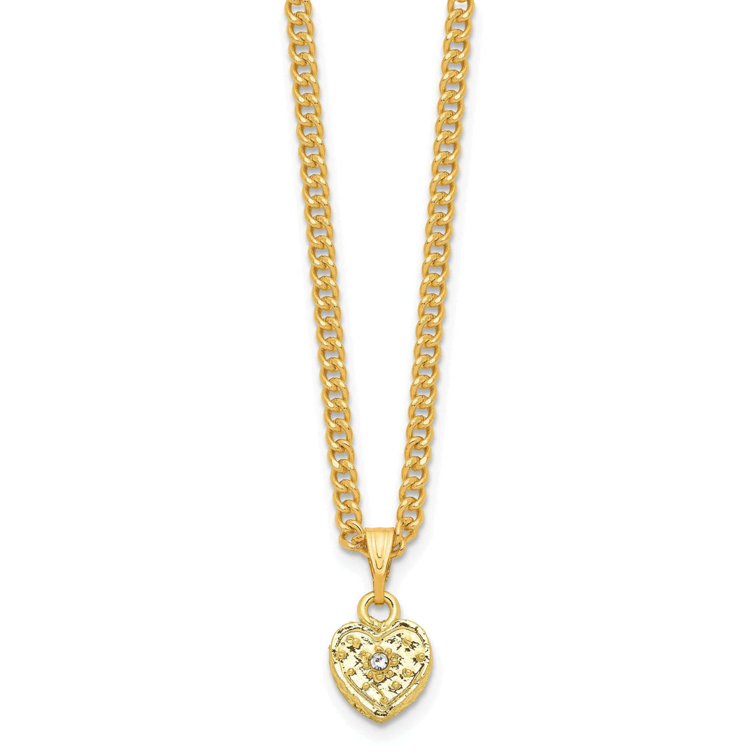 Lovely Rita's Pendants & Charms Bejeweled Pewter Finish ROMANCE Filigree Heart Ring Pad Trinket Box