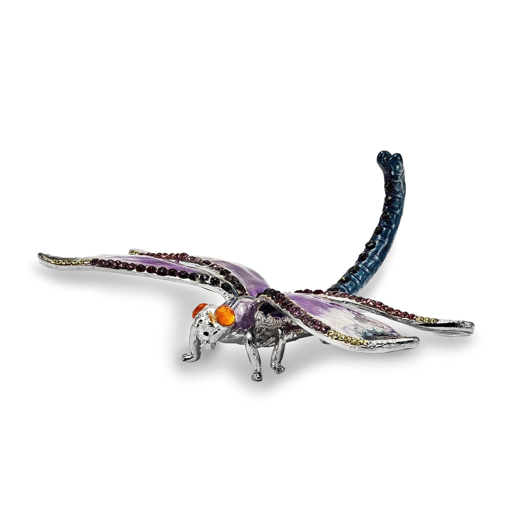 Lovely Rita's Pendants & Charms Bejeweled Pewter Multi Color Finish MADAME DRAGONFLY Ring Holder