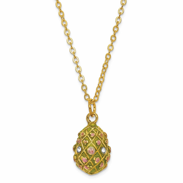 Luxury Giftware by Jere Pendants & Charms Bejeweled Pewter Rose Garden Floral Musical Egg Plays Memory