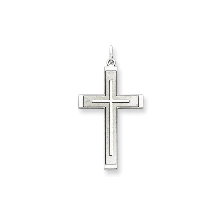 Lovely Rita's Pendants & Charms Contemporary Style Engraving - $20 Sterling Silver Laser Designed Cross Pendant