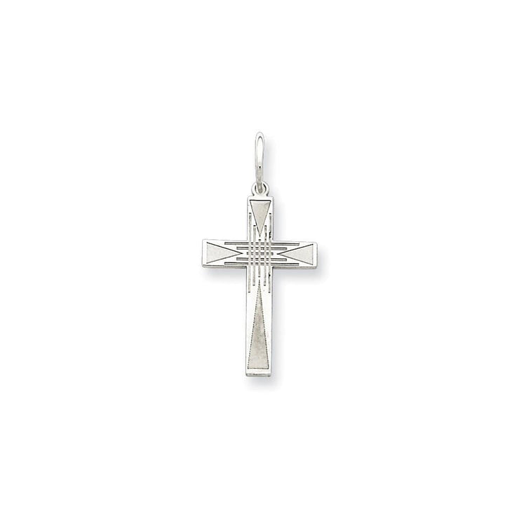 Lovely Rita's Pendants & Charms Contemporary Style Engraving - $20 Sterling Silver Laser Designed Cross Pendant