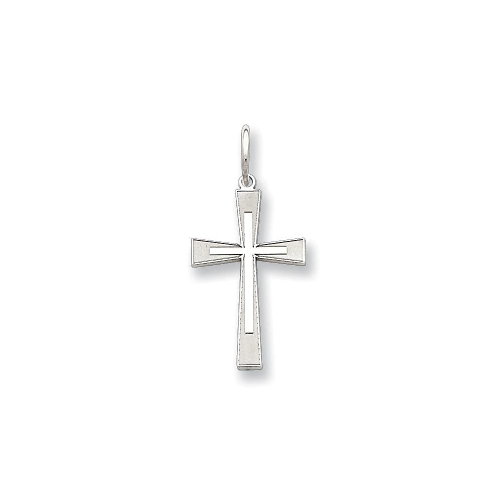 Lovely Rita's Pendants & Charms Contemporary Style Engraving - $20 Sterling Silver Laser Designed Cross Pendant