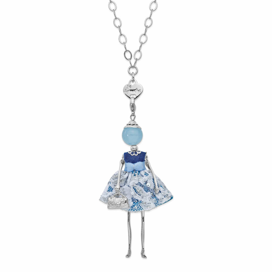 Jere Collection Pendants & Charms Le Amiche Sky Blue Jade Blue Lace Doll Charm