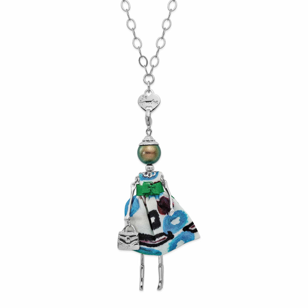 Jere Collection Pendants & Charms Le Amiche Swarovski Pearl Brown Doll Charm