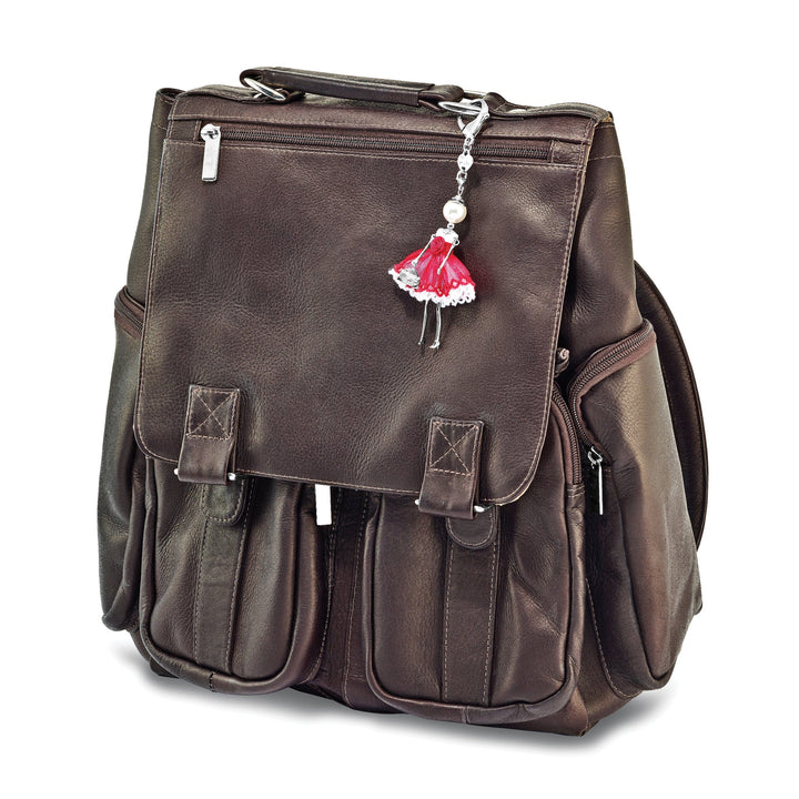 Jere Collection Pendants & Charms Le Amiche Swarovski Pearl Red Rose Doll Charm