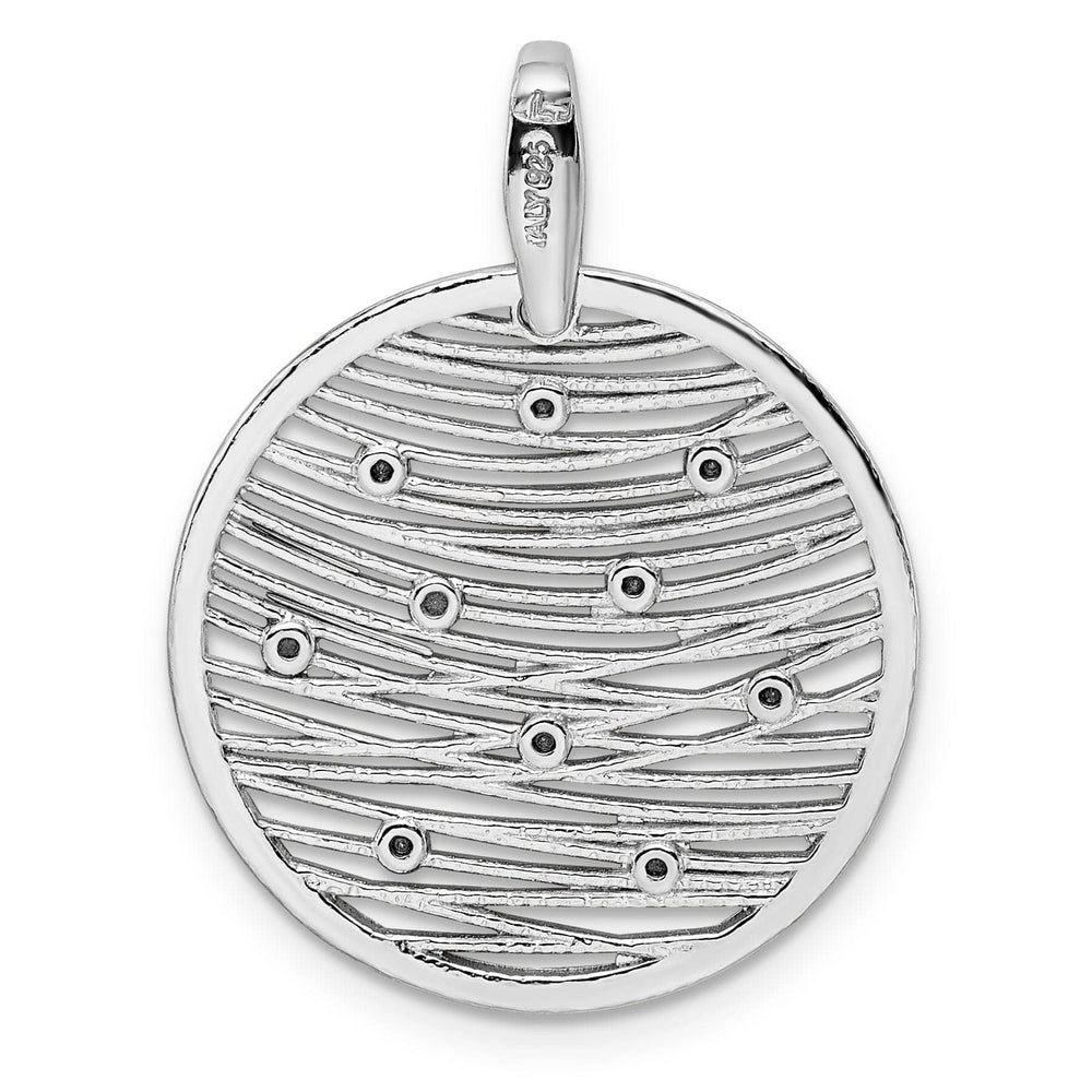 Lovely Rita's Pendants & Charms Leslie Silver Polished Preciosa Crystal Pendant