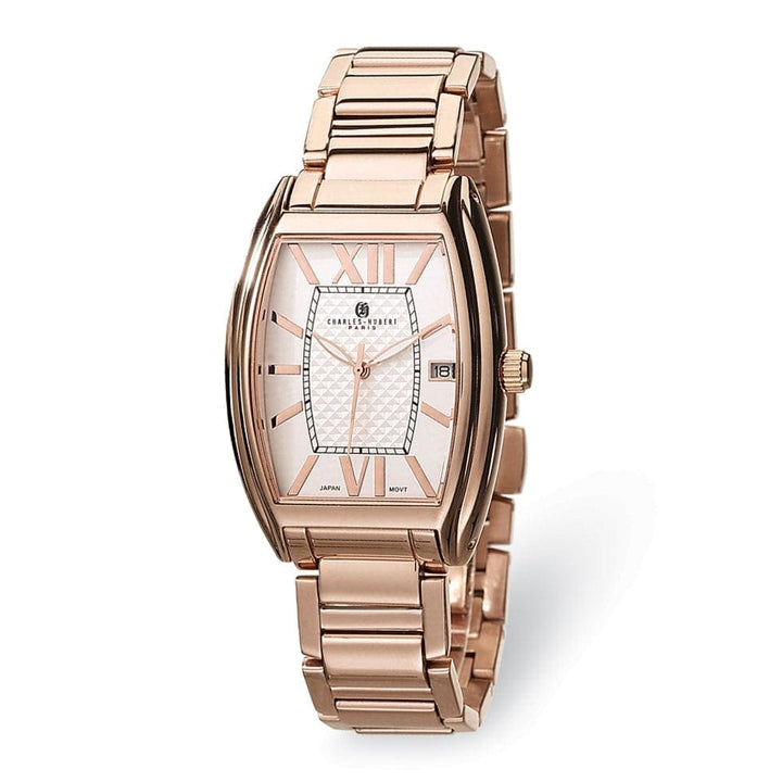 Lovely Rita's Pendants & Charms Mens Charles Hubert Rose Gold-plated Stnlss Steel