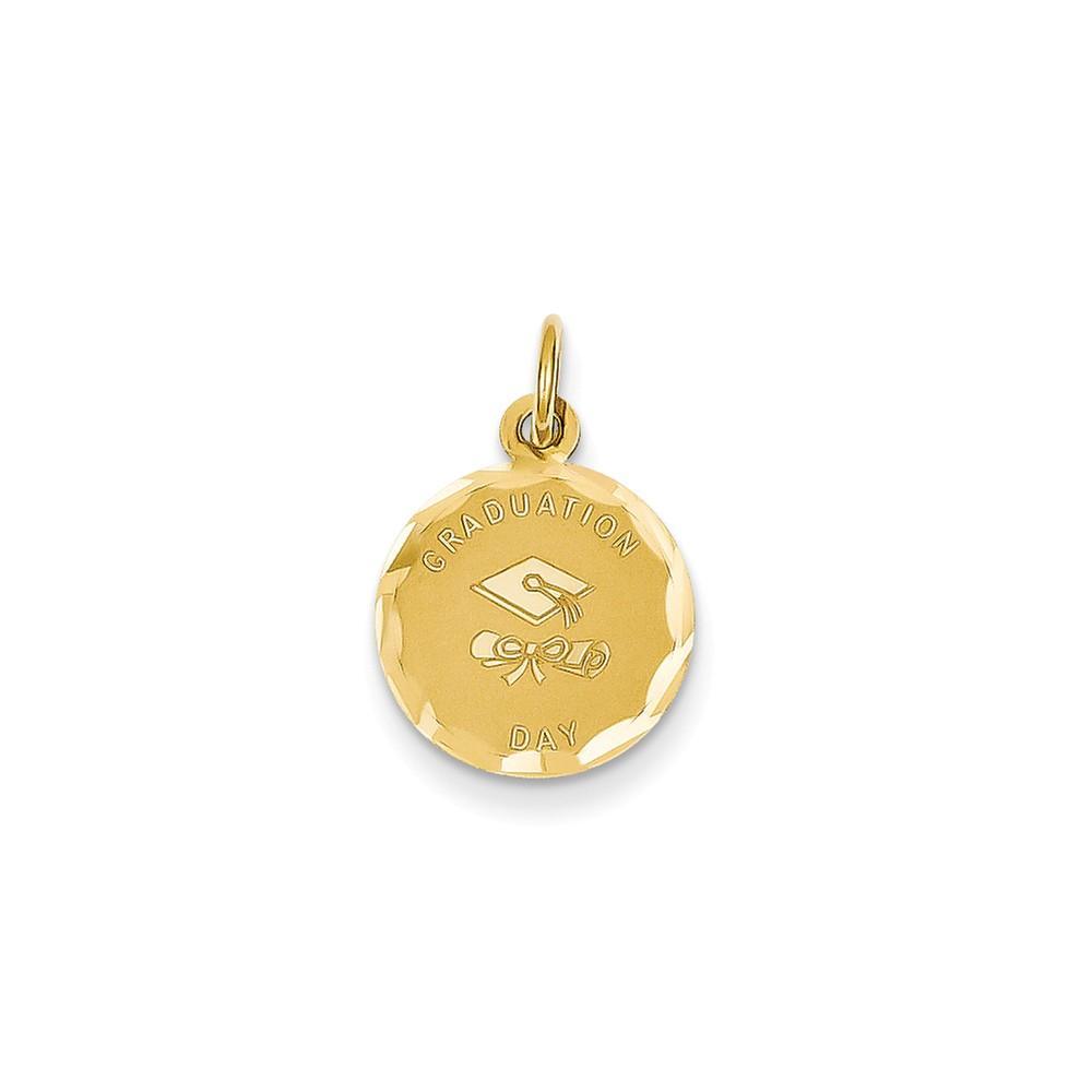 Lovely Rita's Pendants & Charms No Engraving 14k Yellow Gold Graduation Day Charm