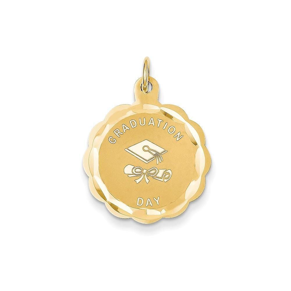 Lovely Rita's Pendants & Charms No Engraving 14k Yellow Gold Graduation Day Charm