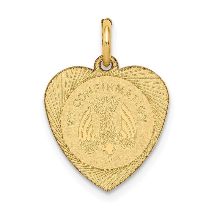 Lovely Rita's Pendants & Charms No Engraving 14k Yellow Gold Holy Communion Medal Pendant.
