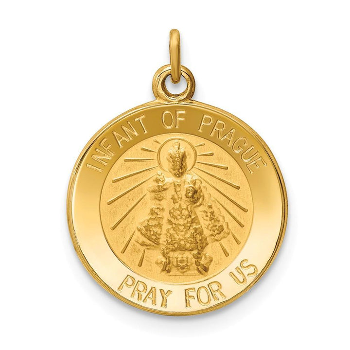 Lovely Rita's Pendants & Charms No Engraving 14k Yellow Gold Infant of Prague Medal Pendant