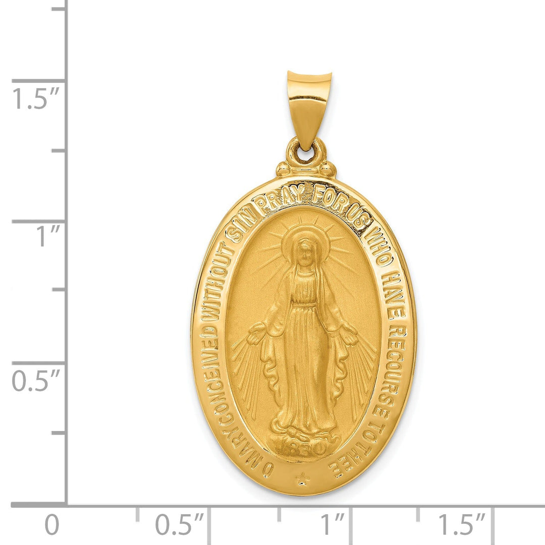 Lovely Rita's Pendants & Charms No Engraving 14k Yellow Gold Miraculous Medal Pendant