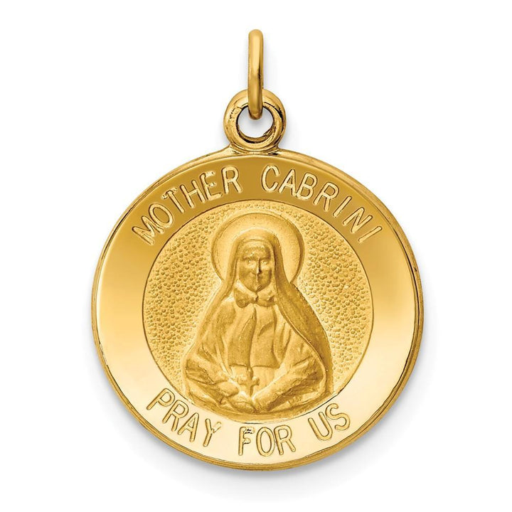 Lovely Rita's Pendants & Charms No Engraving 14k Yellow Gold Mother Cabrini Medal Pendant