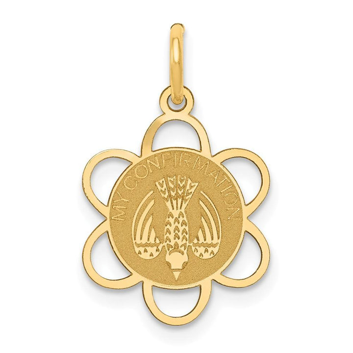 Lovely Rita's Pendants & Charms No Engraving 14k Yellow Gold My Confirmation Medal Pendant.