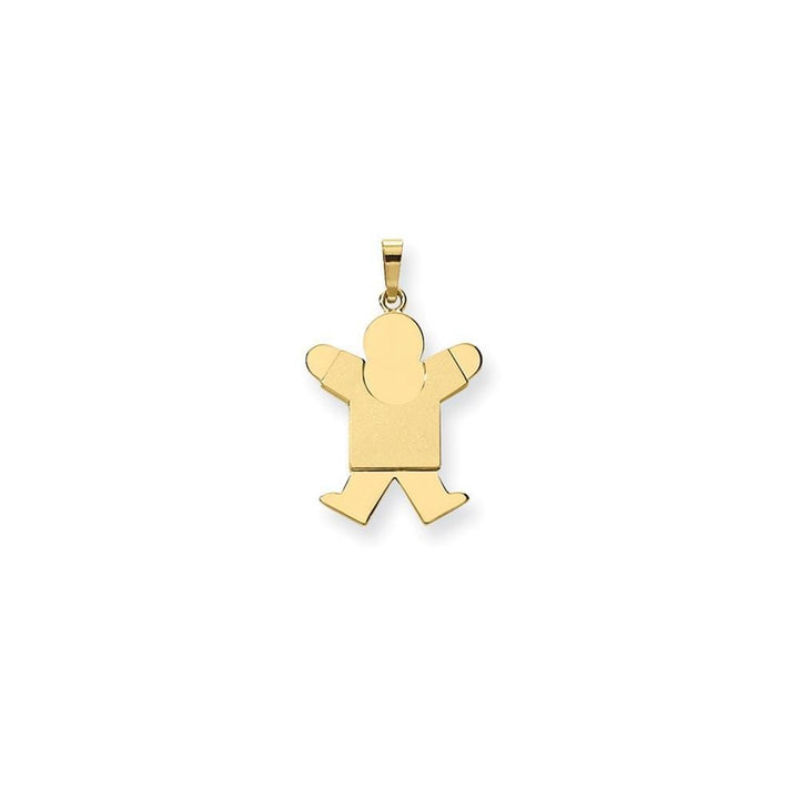 Lovely Rita's Pendants & Charms No Engraving 14k Yellow Gold Polished Joy Boy Jumping Charm