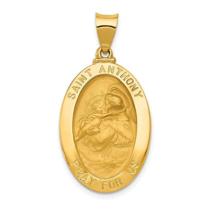 Lovely Rita's Pendants & Charms No Engraving 14k Yellow Gold Saint Anthony Medal Pendant