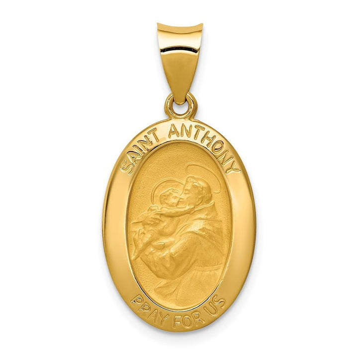 Lovely Rita's Pendants & Charms No Engraving 14k Yellow Gold Saint Anthony Medal Pendant