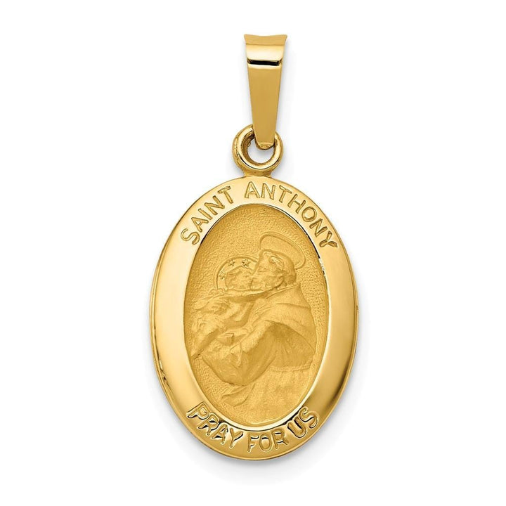 Lovely Rita's Pendants & Charms No Engraving 14k Yellow Gold Saint Anthony Medal Pendant