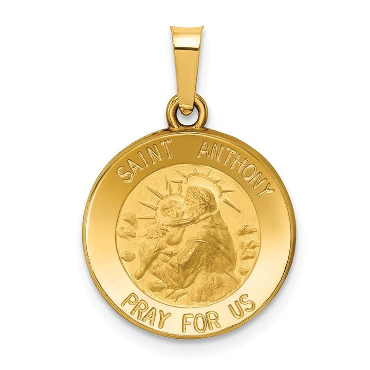 Lovely Rita's Pendants & Charms No Engraving 14k Yellow Gold Saint Anthony Medal Pendant