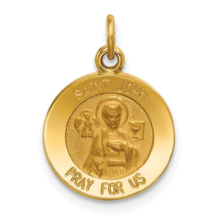 Lovely Rita's Pendants & Charms No Engraving 14k Yellow Gold Saint John Medal Pendant