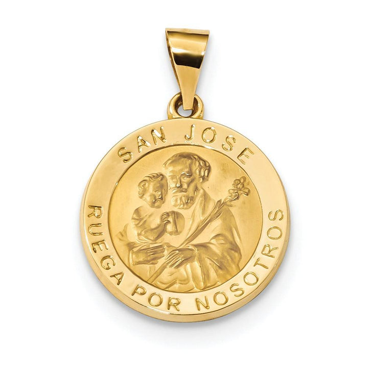 Lovely Rita's Pendants & Charms No Engraving 14k Yellow Gold Saint Joseph Medal Pendant