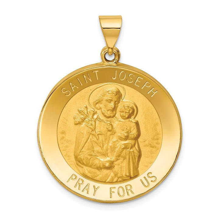 Lovely Rita's Pendants & Charms No Engraving 14k Yellow Gold Saint Joseph Medal Pendant