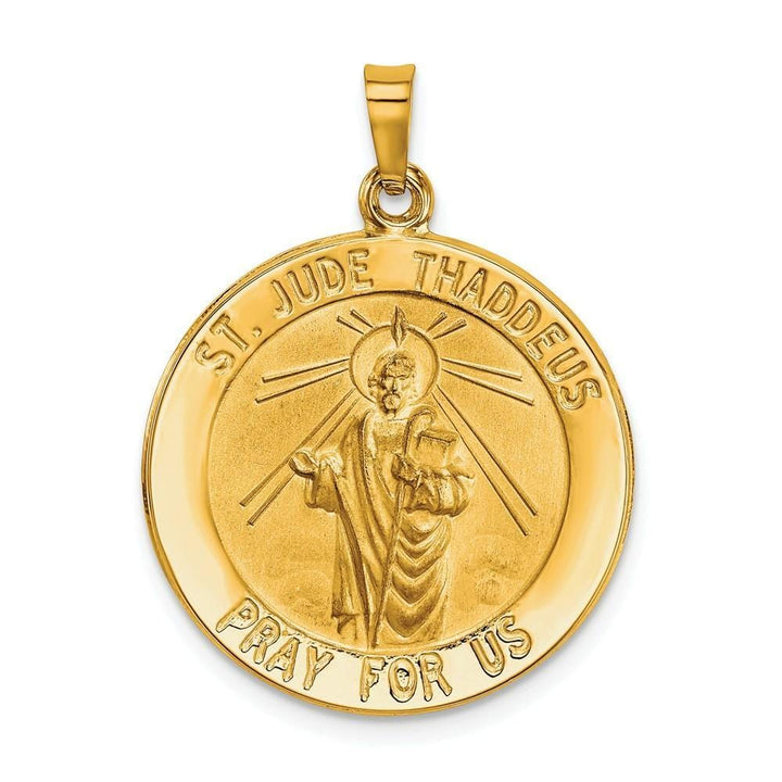 Lovely Rita's Pendants & Charms No Engraving 14k Yellow Gold Saint Jude Medal Pendant