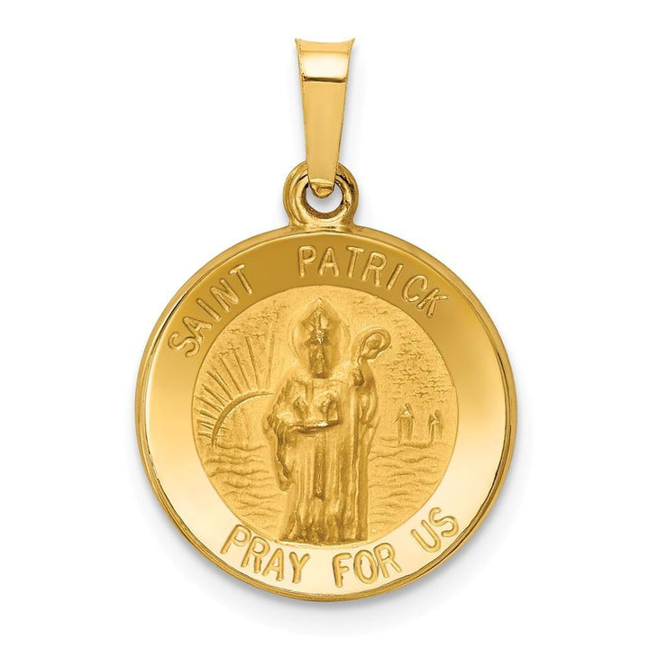 Lovely Rita's Pendants & Charms No Engraving 14k Yellow Gold Saint Patrick Medal Pendant