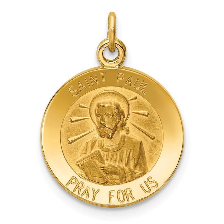 Lovely Rita's Pendants & Charms No Engraving 14k Yellow Gold Saint Paul Medal Pendant