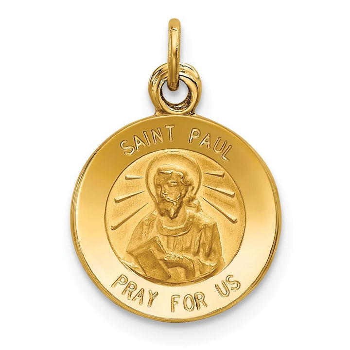 Lovely Rita's Pendants & Charms No Engraving 14k Yellow Gold Saint Paul Medal Pendant