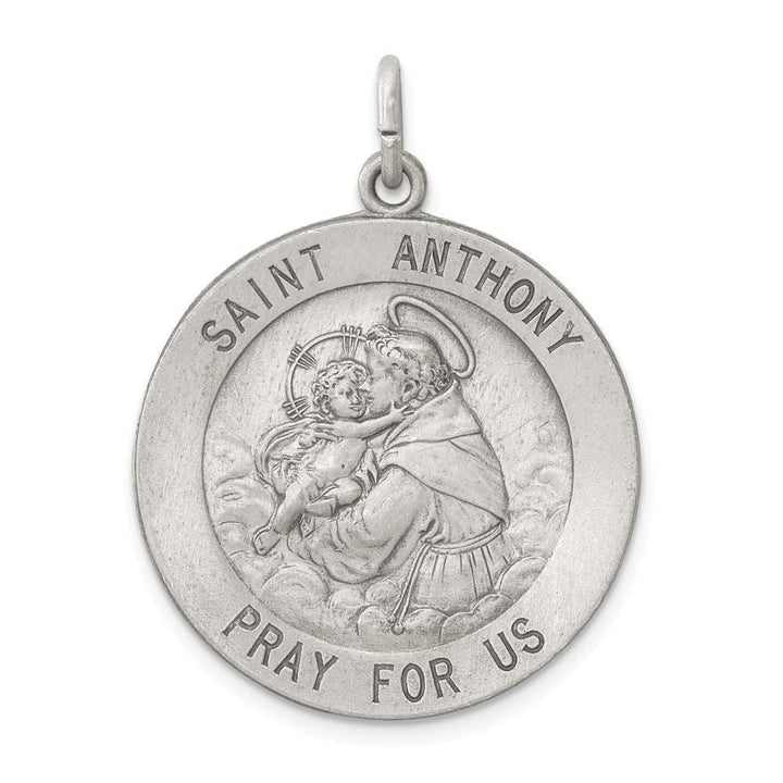 Lovely Rita's Pendants & Charms No Engraving Sterling Silver Antiqued Saint Anthony Medal
