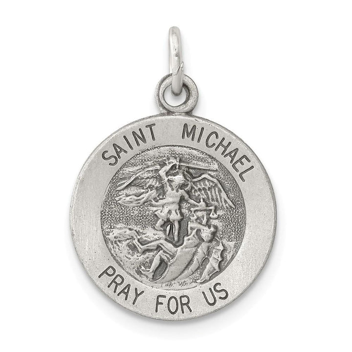 Lovely Rita's Pendants & Charms No Engraving Sterling Silver Antiqued Saint Michael Medal Pendant