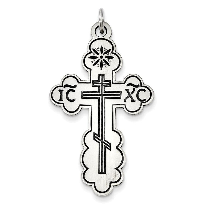 Lovely Rita's Pendants & Charms No Engraving Sterling Silver Eastern Orthodox Cross Pendant