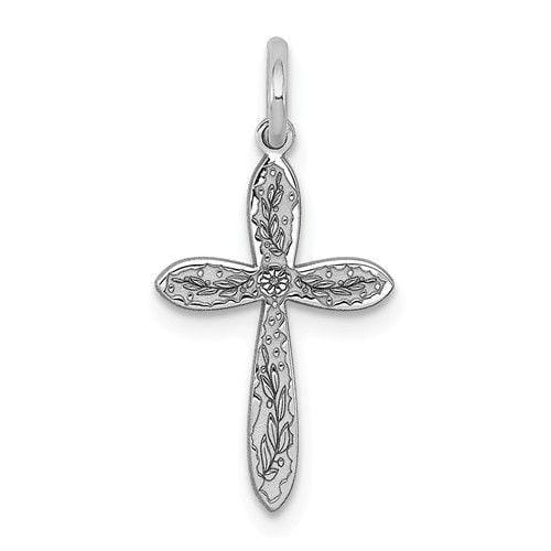 Lovely Rita's Pendants & Charms No Engraving Sterling Silver Laser Designed Cross Pendant