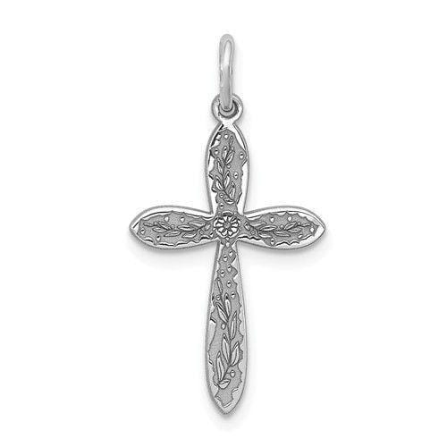 Lovely Rita's Pendants & Charms No Engraving Sterling Silver Laser Designed Cross Pendant