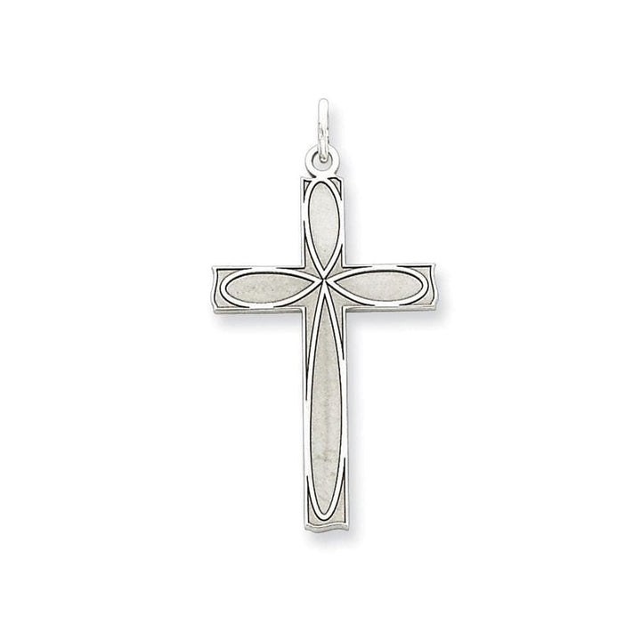 Lovely Rita's Pendants & Charms No Engraving Sterling Silver Laser Designed Cross Pendant
