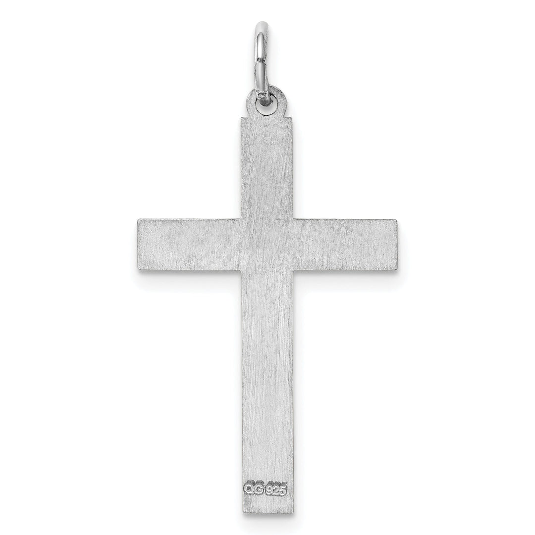 Lovely Rita's Pendants & Charms No Engraving Sterling Silver Laser Designed Cross Pendant