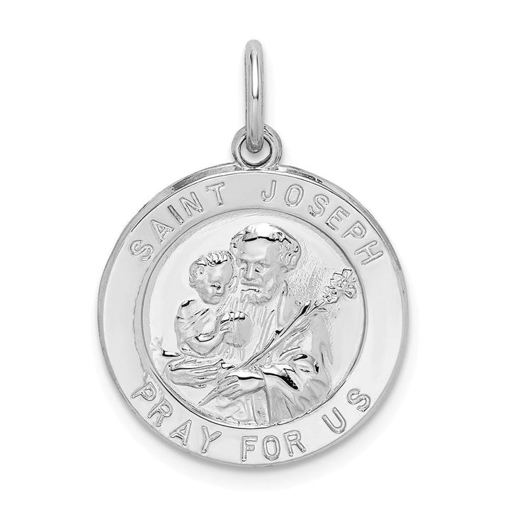 Lovely Rita's Pendants & Charms No Engraving Sterling Silver Saint Joseph Medal