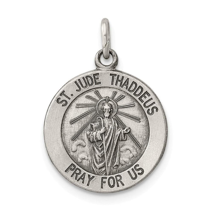 Lovely Rita's Pendants & Charms No Engraving Sterling Silver Saint Jude Thaddeus Medal