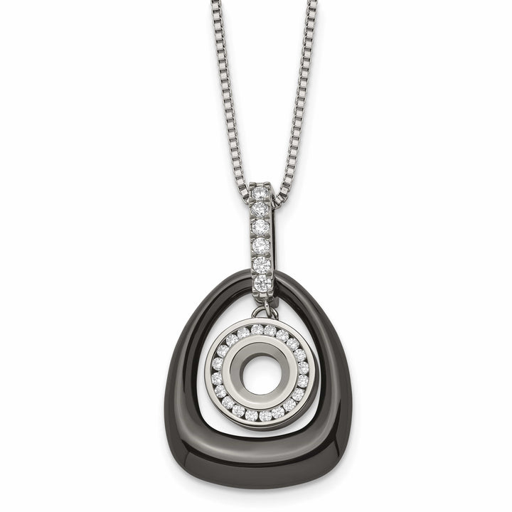 Chisel Pendants & Charms Polish Ceramic Titanium Pendant Steel Necklace