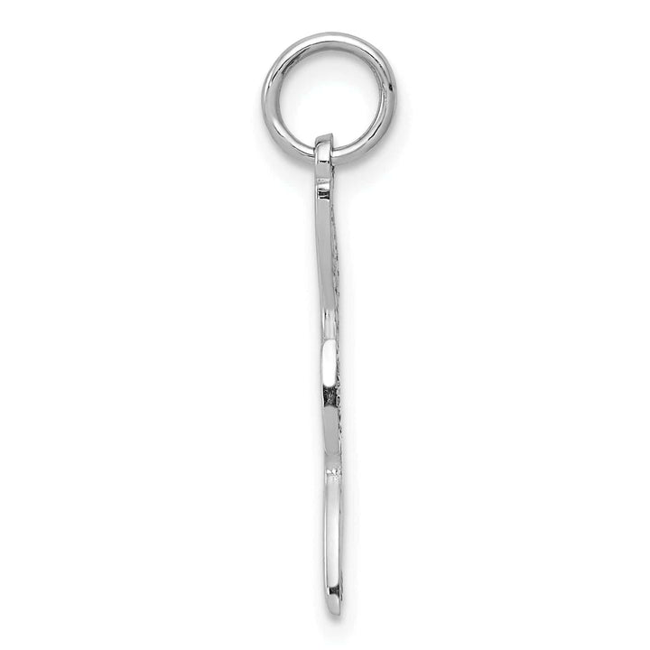 Lovely Rita's Pendants & Charms Polished 14k White Gold Dove Charm Pendant