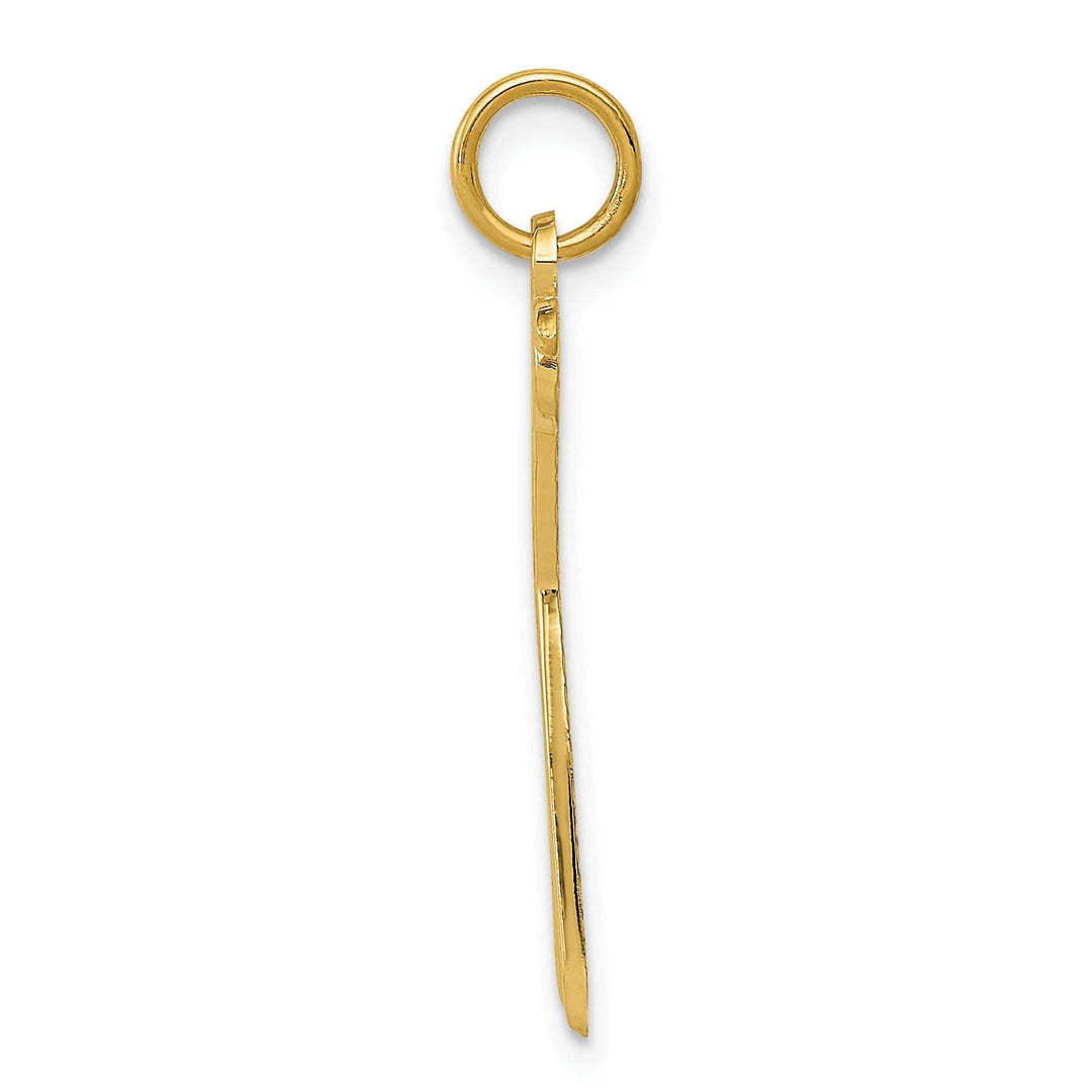 Lovely Rita's Pendants & Charms Polished 14k Yellow Gold Scissors Charm Pendant