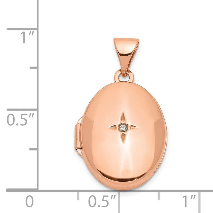 Lovely Rita's Pendants & Charms Rose Gold Diamond Locket