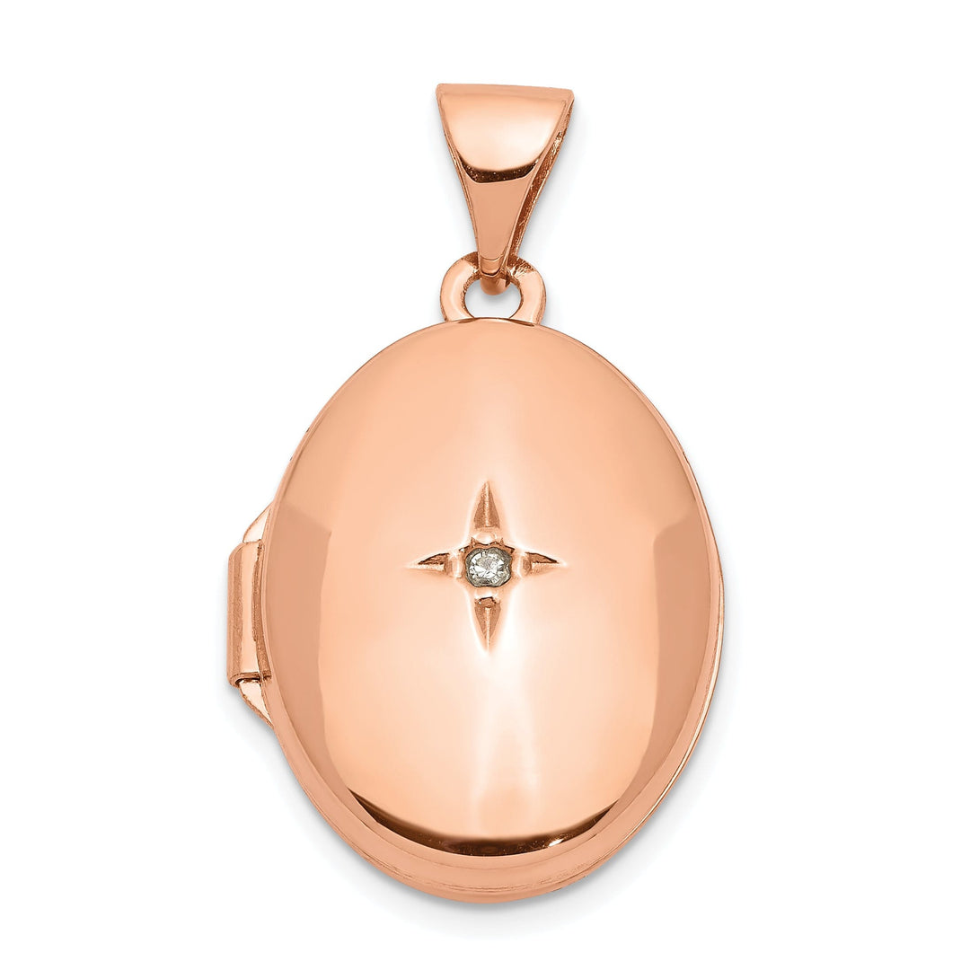 Lovely Rita's Pendants & Charms Rose Gold Diamond Locket