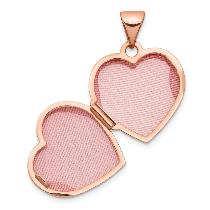 Lovely Rita's Pendants & Charms Rose Gold Domed Heart Locket