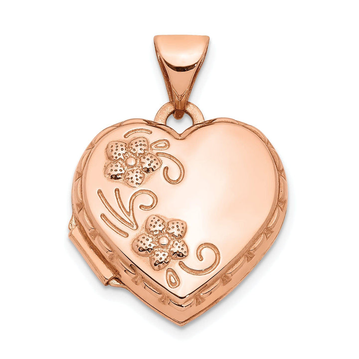 Lovely Rita's Pendants & Charms Rose Gold Domed Heart Locket