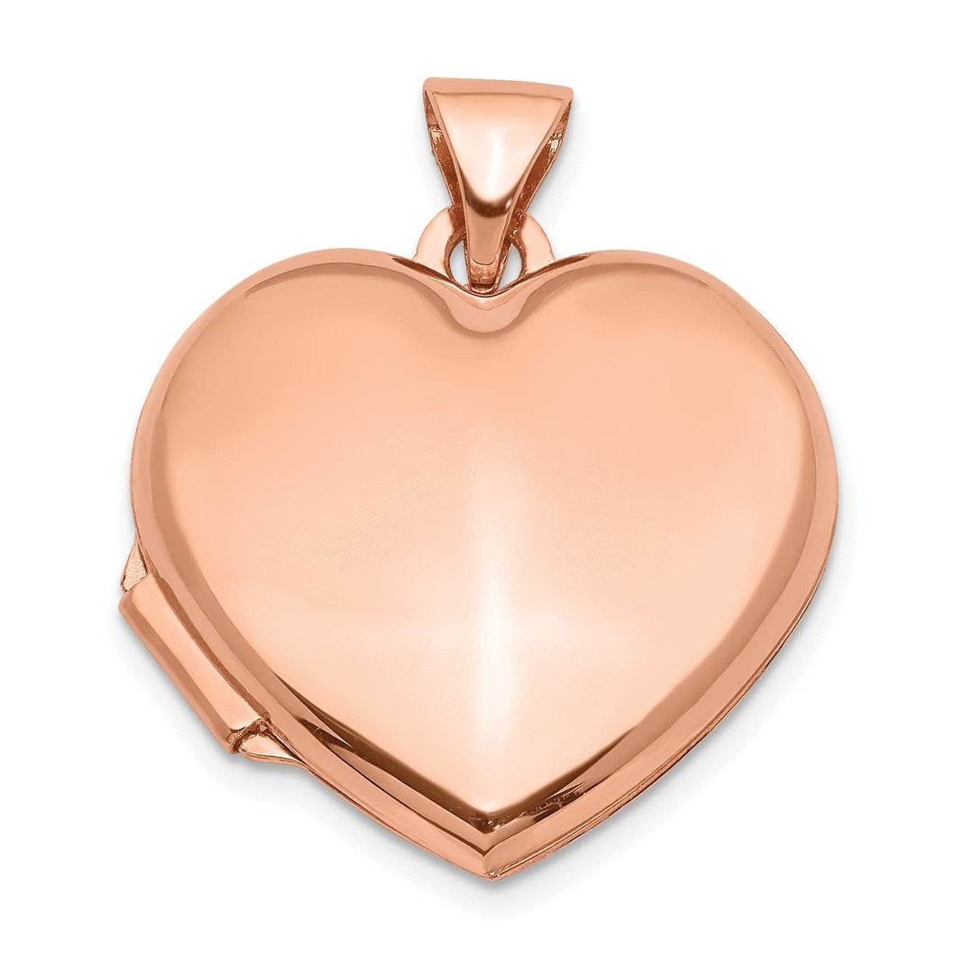 Lovely Rita's Pendants & Charms Rose Gold Domed Heart Locket