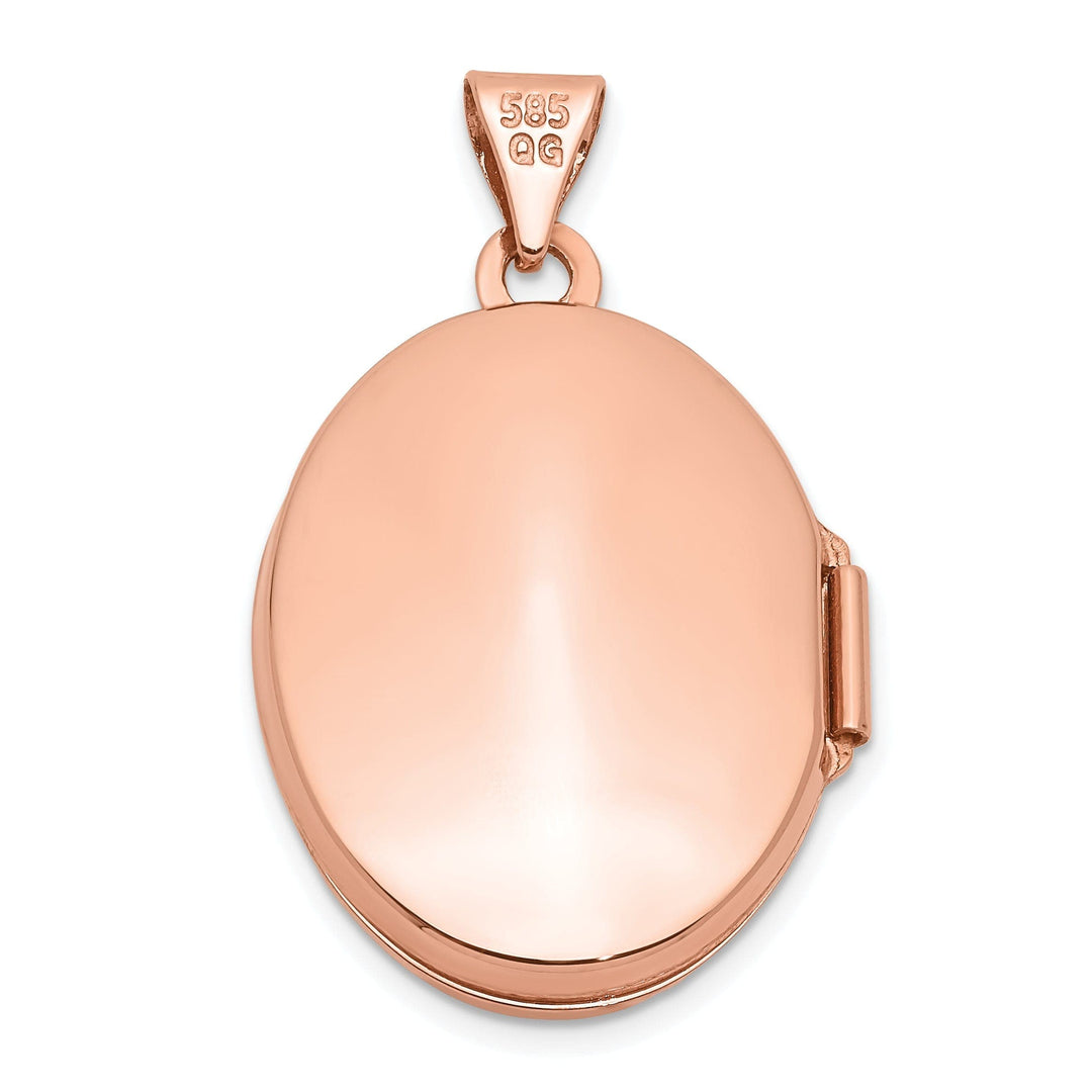 Lovely Rita's Pendants & Charms Rose Gold Domed Oval Locket