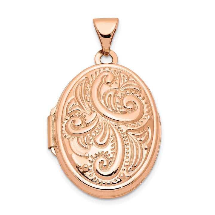 Lovely Rita's Pendants & Charms Rose Gold Domed Oval Locket